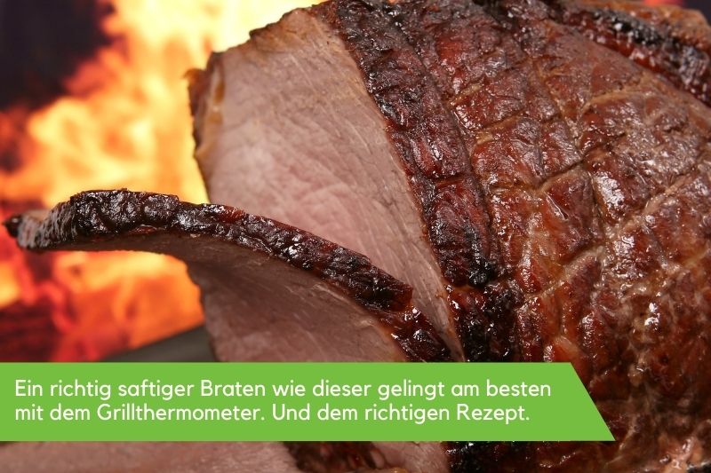 Nahaufnahme eines saftigen Bratens Nahaufnahme eines saftigen Bratens
