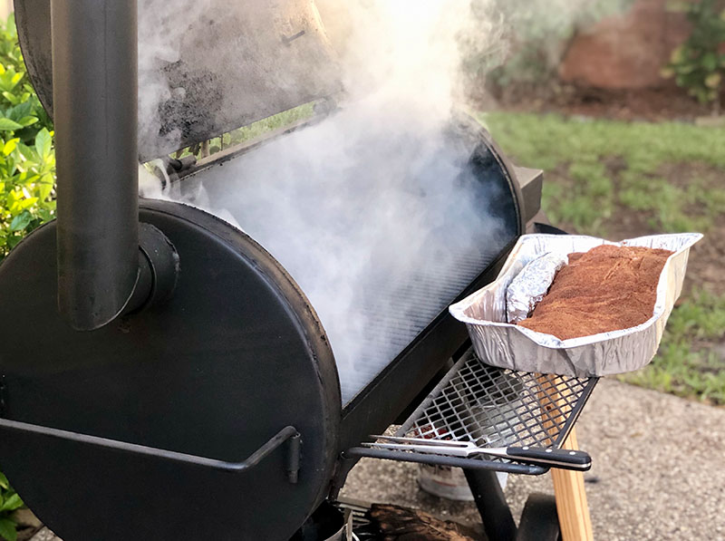 Smoker in Benutzung