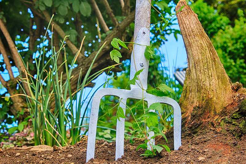 Mistgabel als Gartendeko Mistgabel als Gartendeko