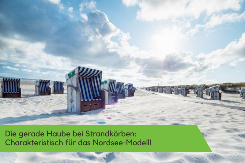 Strandkörbe Test Nordsee-Modell am Strand Strandkörbe Test Nordsee-Modell am Strand