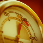 Nahaufnahme eines Grillthermometers