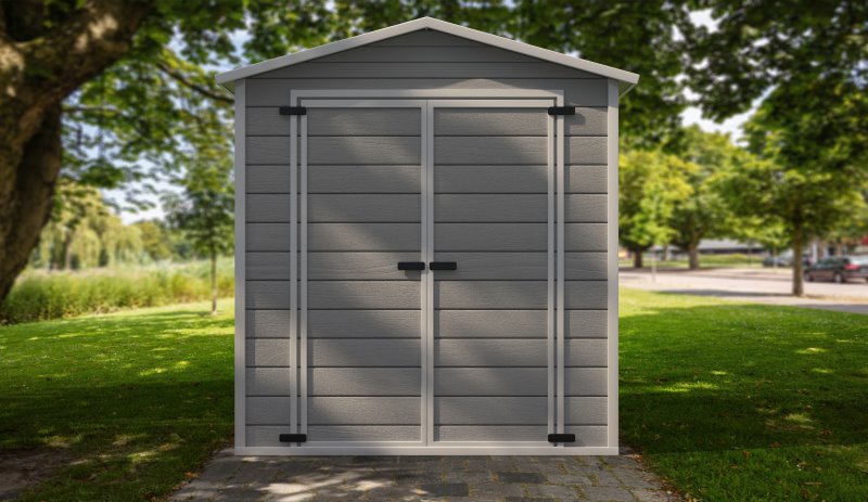 Metall-Gartenhaus